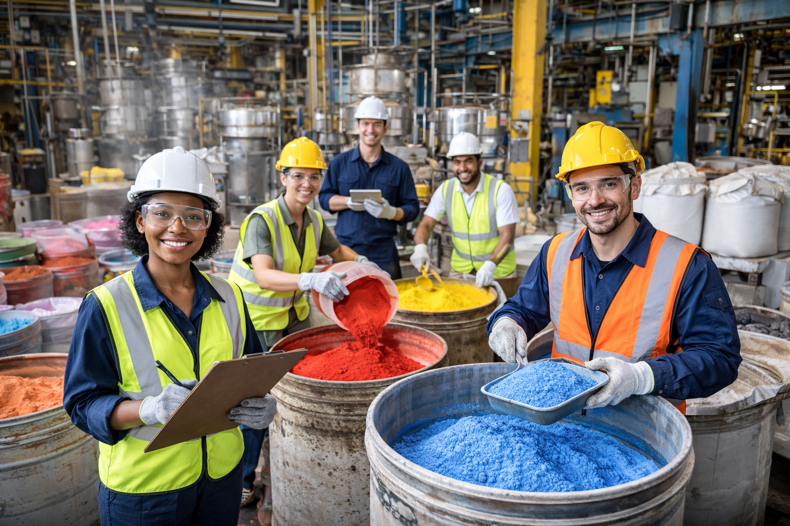 Chemrad team working together in the office
