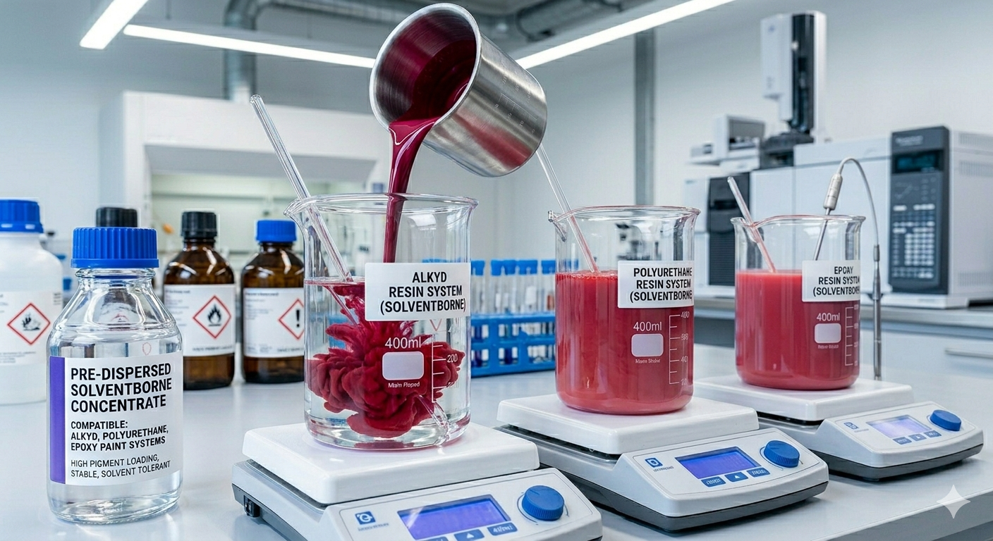 Solvent-Based Dispersion Visual